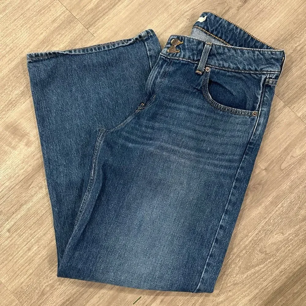 Levi's Dark Blue Superlow Wide Leg Denim Jeans
